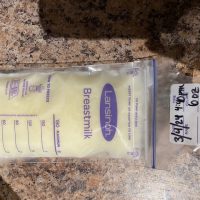 frozen breastmilk from a healthy and active mom