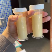 Healthy NICU Mom & RN pumping daily