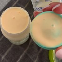 Delicious milk in Naples
