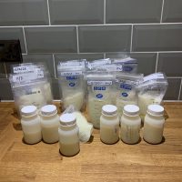 Fresh and frozen breastmilk in South East England