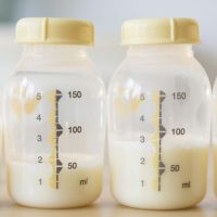 Fresh breast milk from a new mumma